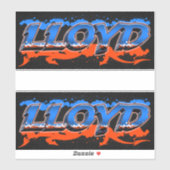 Lloyd Vorname Name Graffiti Aufkleber Sticker (Vel)