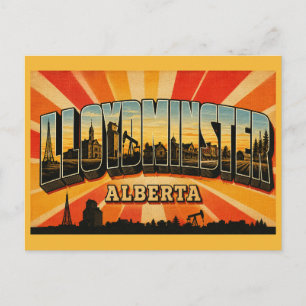 Lloydminster Alberta Grensstad Briefkaart