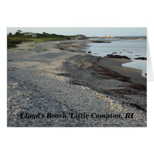 Lloyd's Beach, Little Compton, Rhode Island Card (Devant horizontal)