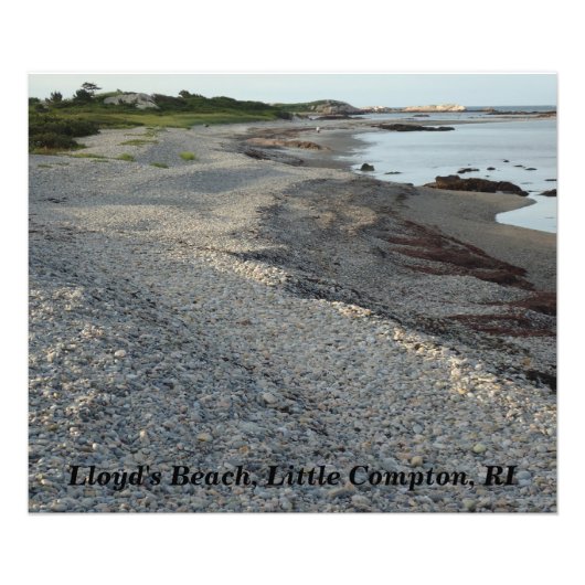 Lloyd's Beach, Little Compton, Rhode Island Foto Afdruk (Voorkant)