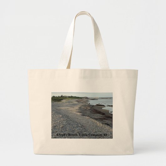 Lloyd's Beach, Little Compton, RI Grote Tote Bag (Voorkant)