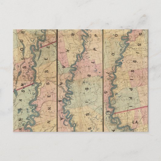 Lloyd's kaart van de benedenloop van de Mississipp (Voorkant)