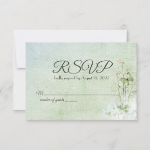 lly van de valleien bouquet en vlinder RSVP Kaartje