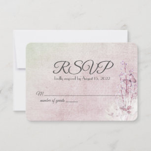 lly van de valleien bouquet en vlinder RSVP Kaartje