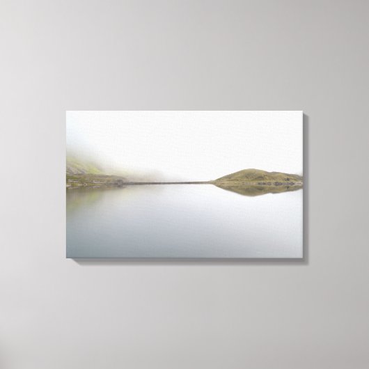 Llyn Llydaw in Snowdonia Canvas Afdruk (Voorkant)