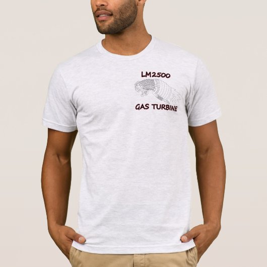 LM2500 met 30k HP/T&B contouren klink T-shirt (Voorkant)