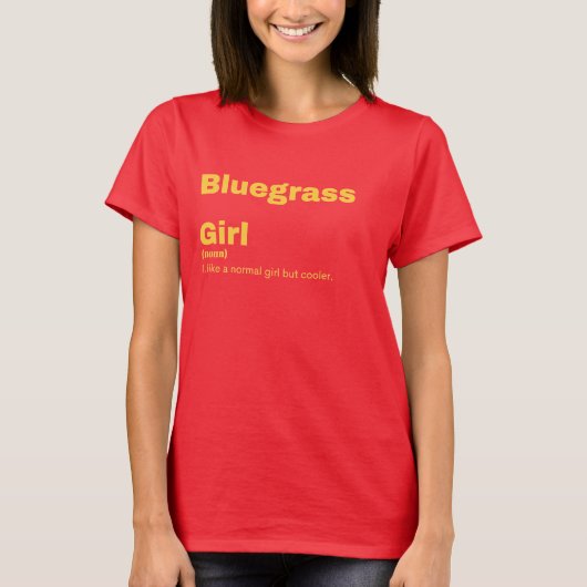 lm Girl - Bluegrass T-shirt (Voorkant)