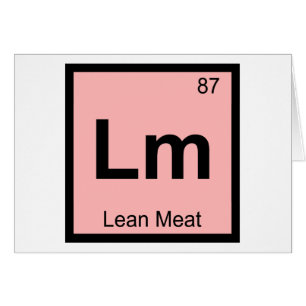 Lm - Scheikunde Periodiek Systeem Symbool Mager Vl