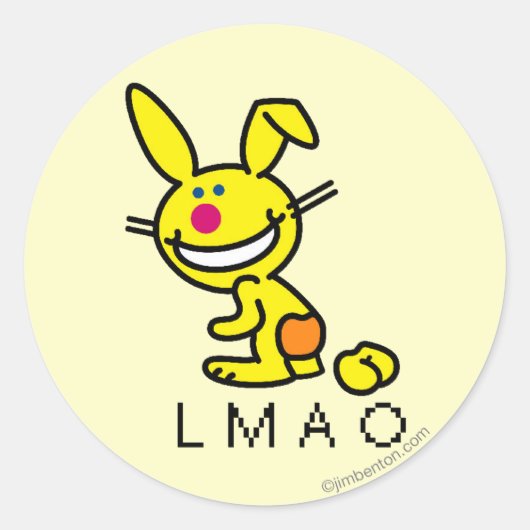 LMAO RONDE STICKER (Voorkant)