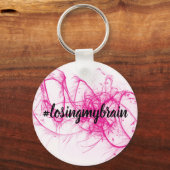 LMB roze-witte Sparkle Sleutelhanger (Voorkant)