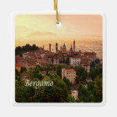 LMD111 BERGAMO sunrise, Lombardije, Italië; Keramisch Ornament (Voorkant)