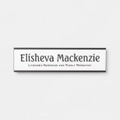 LMFT Therapist Office Porte Nom Plaque (Devant)