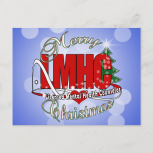 LMHC CHRISTMAS Licensed Mental Health Counselor Feestdagenkaart