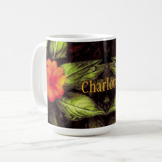 Lmpatiens Impressie Koffiemok (Voorkant links)