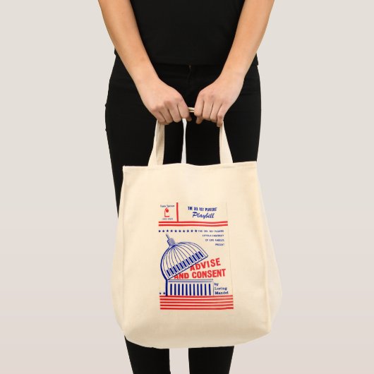 LMU Library Advise and Consent Playbill Canvas tas (Voorkant (product))