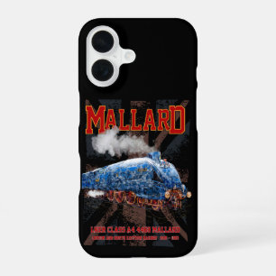 LNER Class A4 Mallard locomotief Union Jack vlag iPhone 16 Hoesje