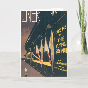 LNER: Poster voor Vintage Travel Flying Scotsman Kaart