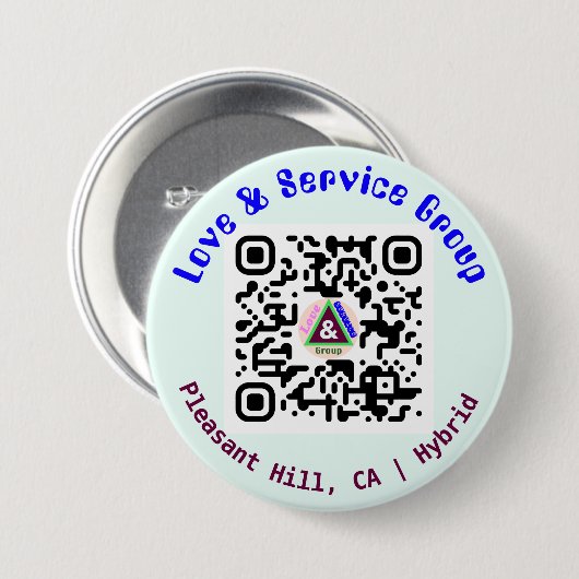 LNS Linktree QR Code Button Blauw (Voorkant /achterkant)