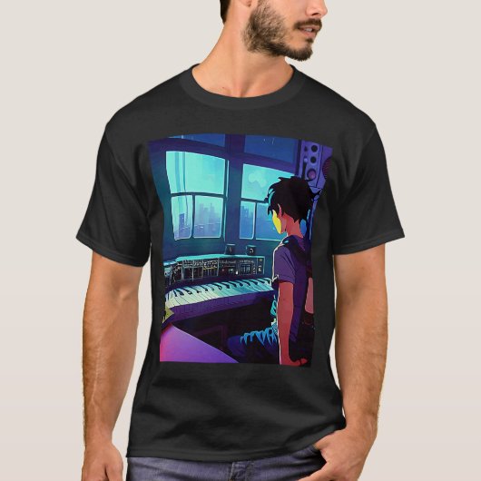 Lo fi hip hop chillhop chill beats aesthetics 101 t-shirt (Voorkant)