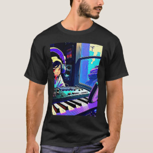 Lo fi hip hop chillhop chill beats aesthetics 80 t-shirt
