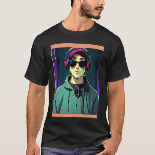 Lo fi hip hop chillhop chill beats boy aesthetics t-shirt