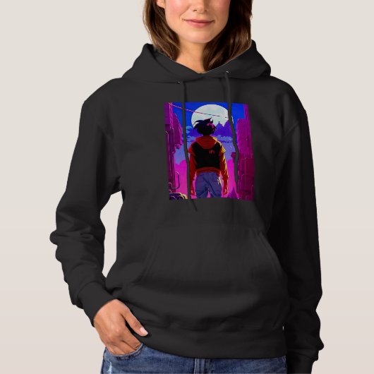 Lo fi hip hop chillhop chill beats lofi aesthetics hoodie (Voorkant)