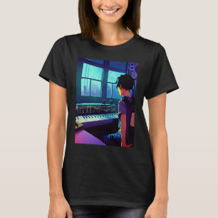 Lo fi hiphop chillhop chill beats esthetiek 101 t-shirt