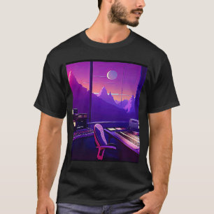 Lo fi hiphop chillhop chill beats studio aestheti t-shirt