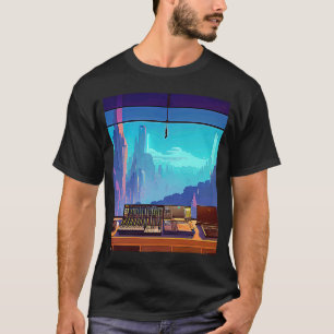 Lo fi hiphop chillhop chill beats studio aestheti t-shirt