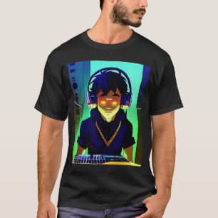 Lo fi hiphop chillhop chill beats studio aestheti t-shirt