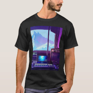 Lo fi hiphop chillhop chill beats studio aestheti t-shirt