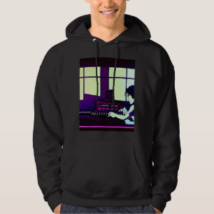 Lo fi hiphop chillhop chill beats studio esthetiek hoodie