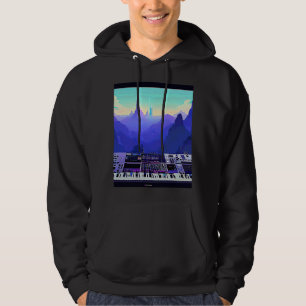 Lo fi hiphop chillhop chill beats studio esthetiek hoodie