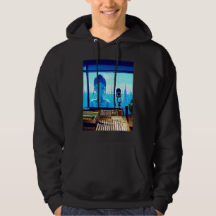 Lo fi hiphop chillhop chill beats studio esthetiek hoodie
