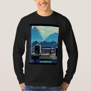 Lo fi hiphop chillhop chill beats studio esthetiek t-shirt