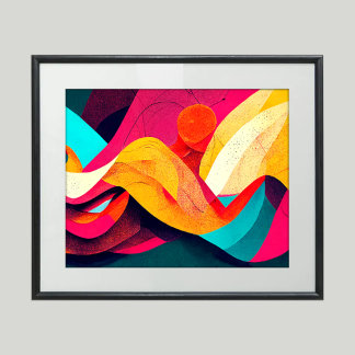 Lo - LoFi kleurrijke Abstracte kunst Poster