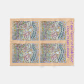 Lo que cáncer no Puede Hacer Angel Chemo Blankets Fleece Deken (Voorkant (Horizontaal))