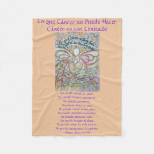 Lo que cáncer no Puede Hacer Angel Chemo Blankets Fleece Deken