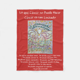 Lo que cáncer no Puede Hacer Angel Chemo Blankets Fleece Deken