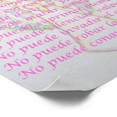 Lo que Cancer no Puede Hacer Poem Poster Print (Hoek)
