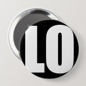LO(VE) RONDE BUTTON 4,0 CM (Voorkant /achterkant)