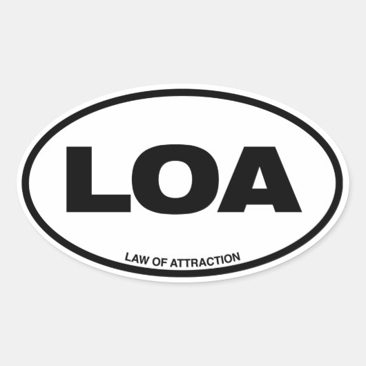 LOA-Sticker Ovale Sticker (Voorkant)