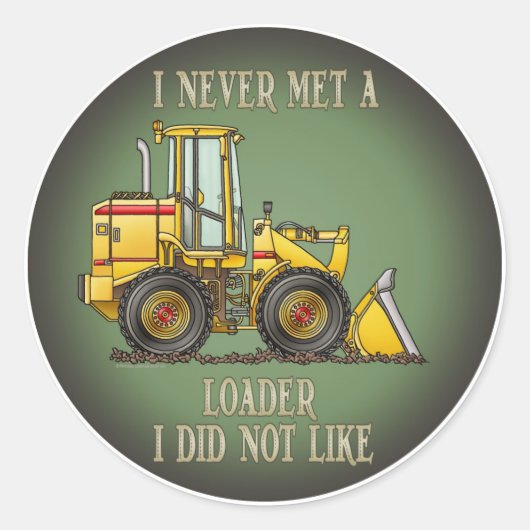 Loader Operator Quote Kinder Sticker (Voorkant)