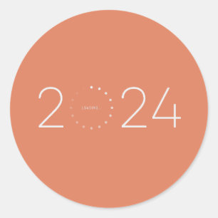 Loading 2024... ronde sticker