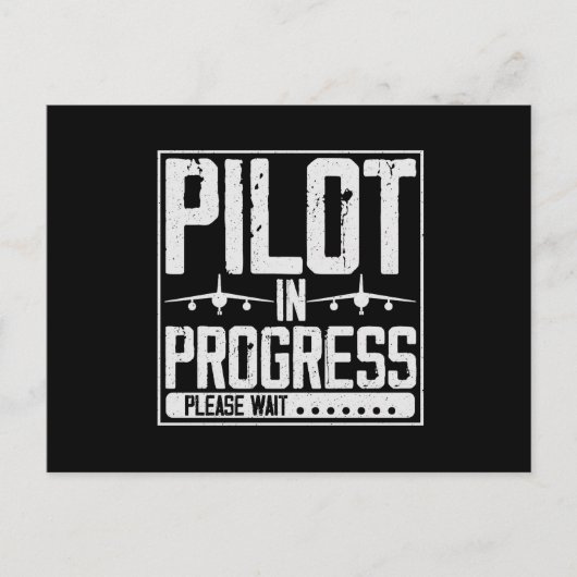Loading… Pilot Upgrade in Progress Flight School Briefkaart (Voorkant)