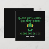 Loading Shenanigans Dog Mom Gnome St Patrick's Day Kaart (Voorkant / Achterkant)