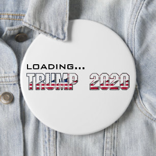 Loading Trump 2020 USA Election Typography Ronde Button 6,0 Cm