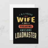 Loadmaster-taakomschrijving RSVP Kaartje (Voorkant / Achterkant)