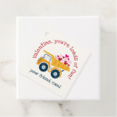 Loads Fun Dump Truck Valentijn Bedankjes Labels (In situ)