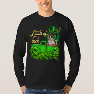 Loads Luck Staffordshire Bull Terrier St Patric T-shirt